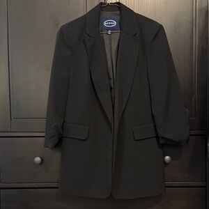 Scoop Black Women's Long Blazer Jacket